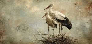 Die Störche – Bedeutung der Lenormand Karte Nr. 17 Lenormand Störche
