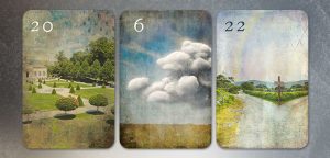 Die Dreier Kombination der Karten Park, Wolken und Wege Kombination Park Wolken Wege